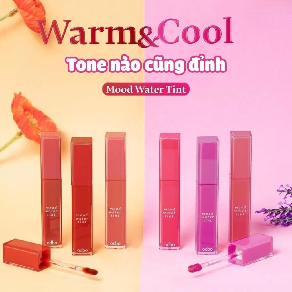 Son Odbo Mood Water Tint Chất Son Mỏng Nhẹ Không Khô Môi 2.5g OD5007