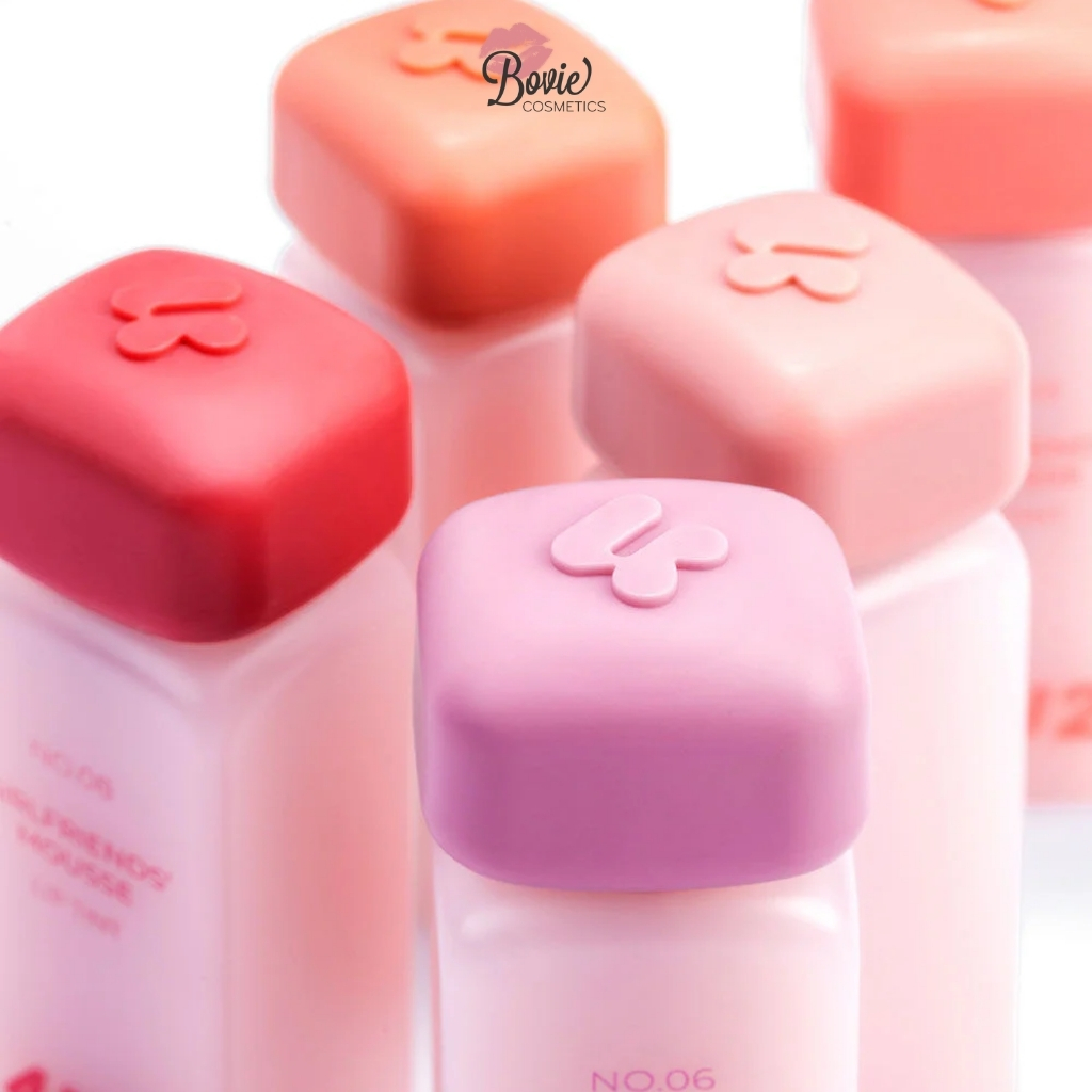 Son Tint Lì Thuần Chay, Mềm Mịn, Lâu Trôi 4U2 Girlfriends' Mousse Lip Tint 3g