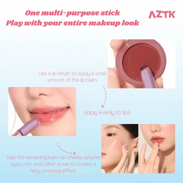 Son Đa Năng AZTK Lip&Cheek Glowy Jelly Pot