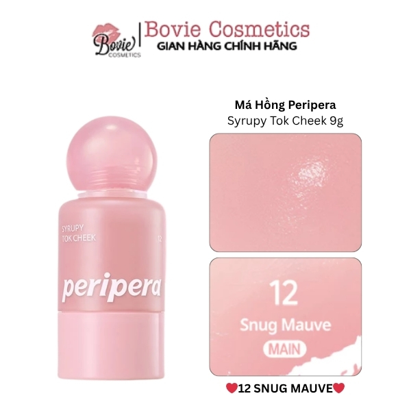 Má hồng dạng kem Peripera Syrupy Tok Cheek