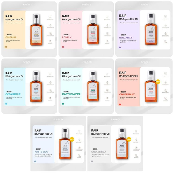 Tinh Dầu Dưỡng Tóc Bóng Mượt Raip R3 Argan Hair Oil 100ml
