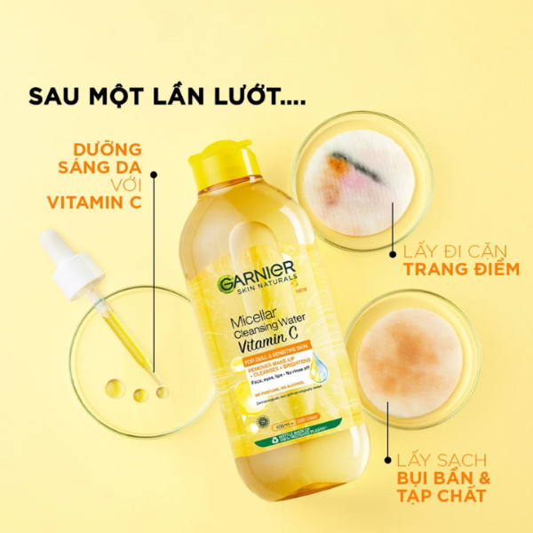 Nước Tẩy Trang Làm Sạch Sâu Garnier Micellar Cleansing Water