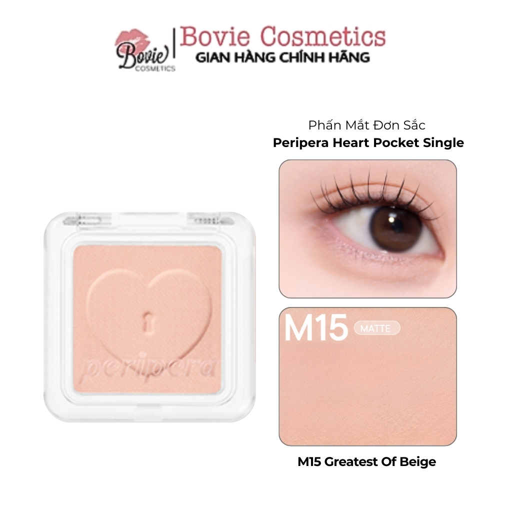 [PERIPERA] Phấn Mắt Đơn Tiện Lợi PERIPERA Heart Pocket Single