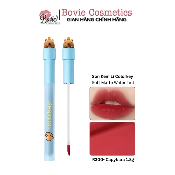 Son Kem Lì Siêu Mịn Colorkey Soft Matte Water Tint Capybara Edition