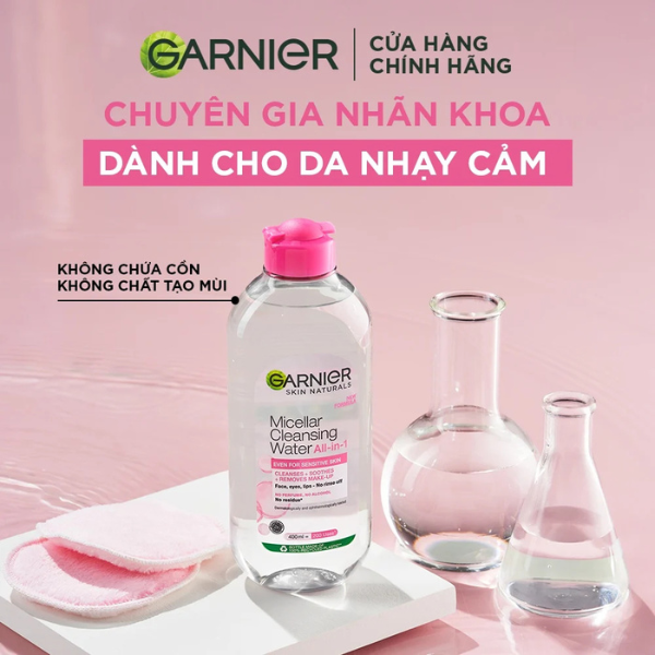 Nước Tẩy Trang Làm Sạch Sâu Garnier Micellar Cleansing Water