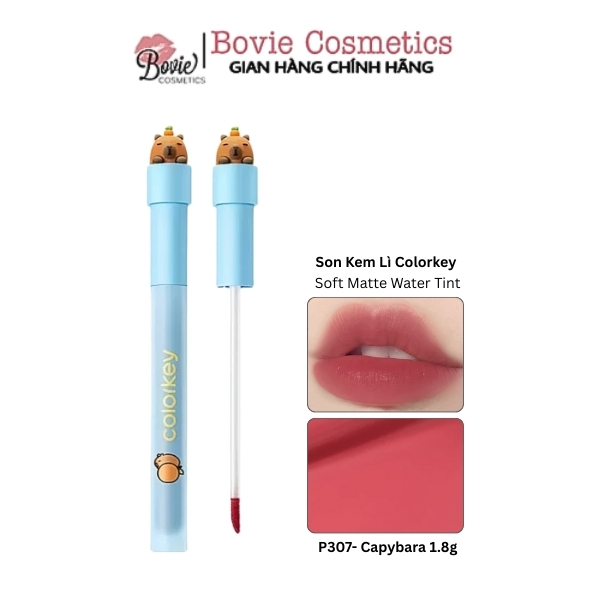 Son Kem Lì Siêu Mịn Colorkey Soft Matte Water Tint Capybara Edition