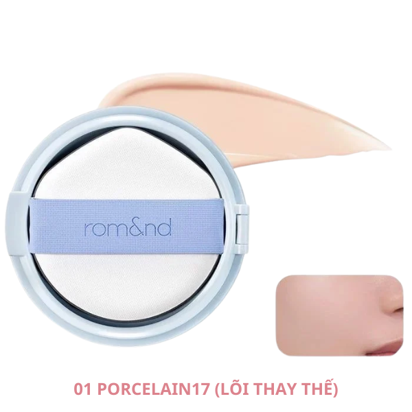 Phấn Nước Trang Điểm Che Phủ Tự Nhiên, Căng Bóng Thuần Chay Romand Bare Water Cushion SPF38/PA++++ 20g
