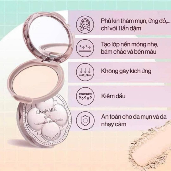 Phấn Phủ Siêu Mịn Canmake - Marshmallow Finish Powder