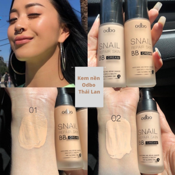 Kem Nền Ốc Sên Dưỡng Da Odbo Snail Repair Skin BB Cream OD411