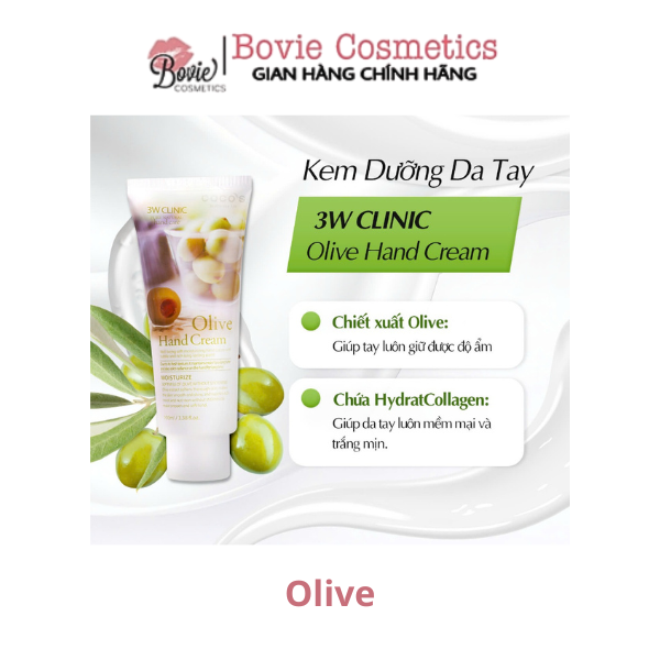 Kem Dưỡng Da Tay 3W Clinic Hand Cream 100ml