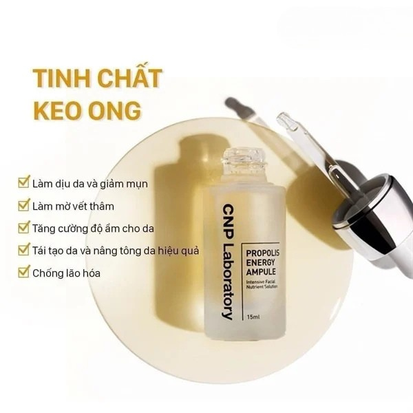 Tinh chất tái tạo phục hồi da chiết xuất keo ong CNP Laboratory Propolis Energy Active Ampule SET 3 Chai
