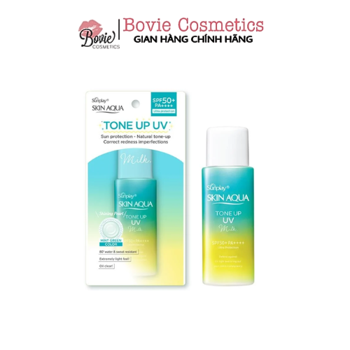 Kem Chống Nắng Sunplay Skin Aqua Tone Up UV nâng tone tự nhiên, dưỡng trắng da