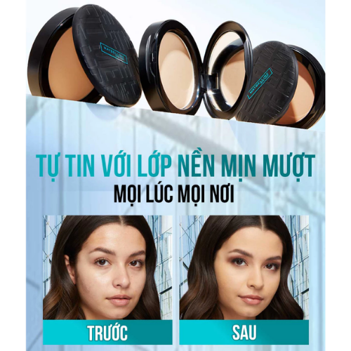 Phấn Phủ Dạng Nén Che Phủ Hoàn Hảo, Kiềm Dầu Hiệu Quả Maybelline Fit Me Matte Poreless Powder SPF32 /PA+++ 6g - Hộp Tròn