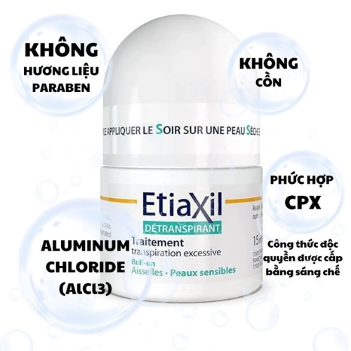Lăn Khử Mùi Và Ngăn Mồ Hôi Chuyên Sâu Etiaxil 15ml