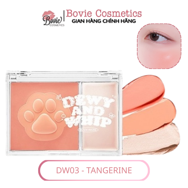 Má Hồng Kem Kèm Highlight Black Rouge Dewy Whip Cheek And Beam