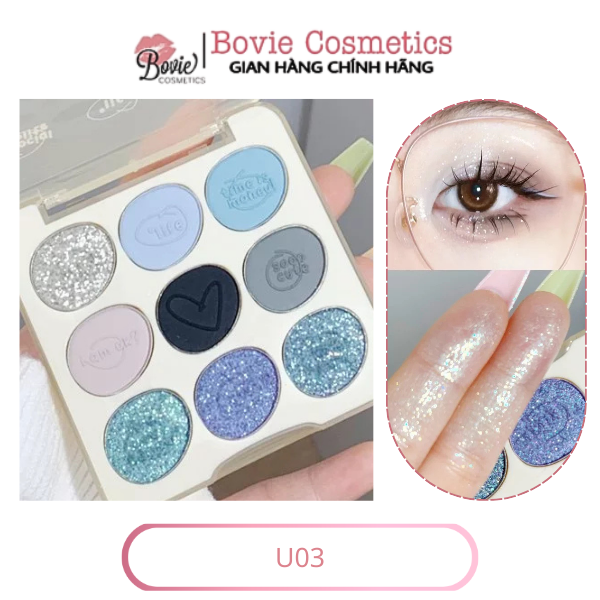 Bảng Phấn Mắt 9 Ô XIXI Doodle Log Nine Color Eyeshadow