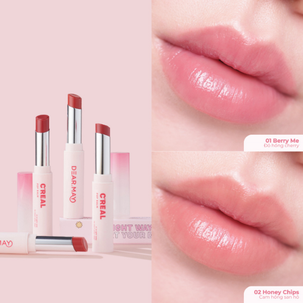 Son dưỡng môi có màu DEARMAY C'real Pop Balm