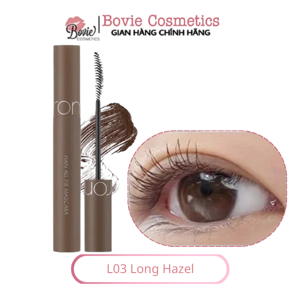 Chuốt Mi Siêu Dài Và Cong Mi Tự Nhiên, Chống Trôi Hiệu Quả Romand Han All Fix Mascara