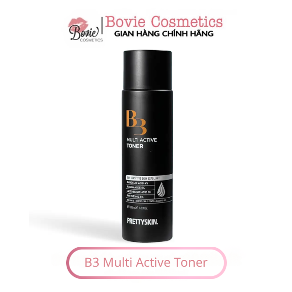 Nước Hoa Hồng Dưỡng Da Trắng Sáng Pretty Skin B3 Multi Active Toner