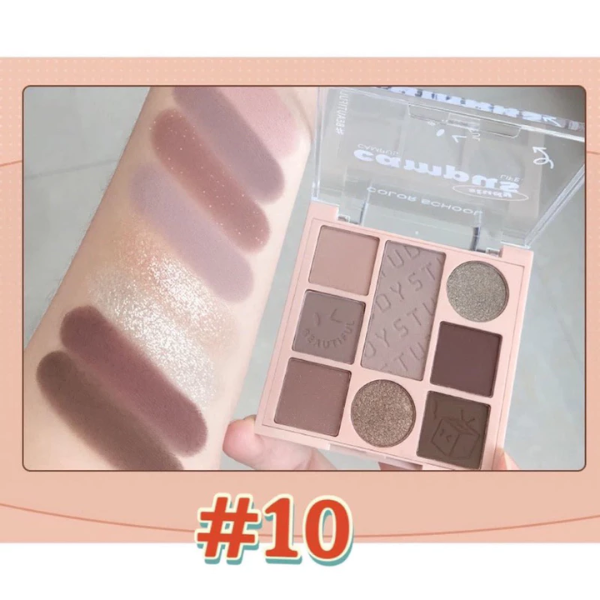 Bảng Phấn Mắt 8 Ô Color School Playing magic cube eye shadow plate
