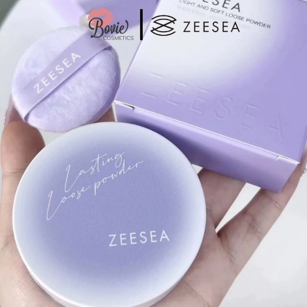 Phấn Phủ Dạng Bột ZEESEA Vỏ Tím Pastel Light And Soft Loose Powder