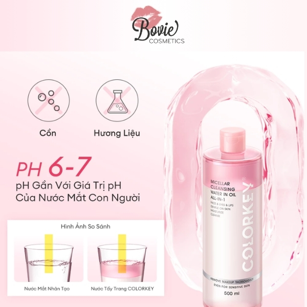 Nước Tẩy Trang Làm Sạch Colorkey Micellar Cleansing Water
