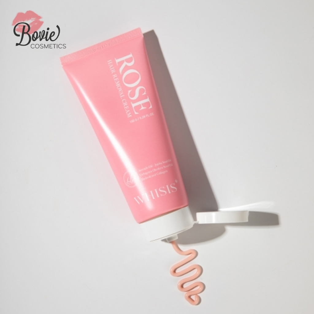 Kem tẩy lông Whisis Rose Hair Removal Cream 150ml - Tặng kèm khăn ướt