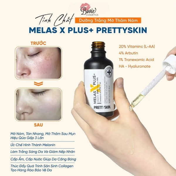 Tinh Chất Prettyskin Hỗ Trợ Phục Hồi, Làm Trắng, Đều Màu Da Phù Hợp Mọi Loại Da Prettyskin Ampoule Serum