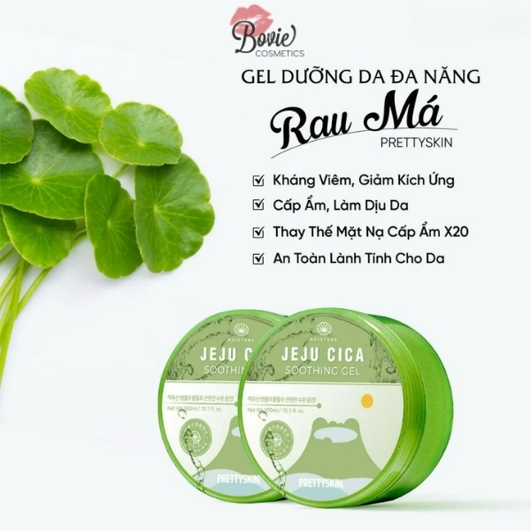 Gel dưỡng da lô hội, làm dịu, phục hồi đa năng Prettyskin 300ml
