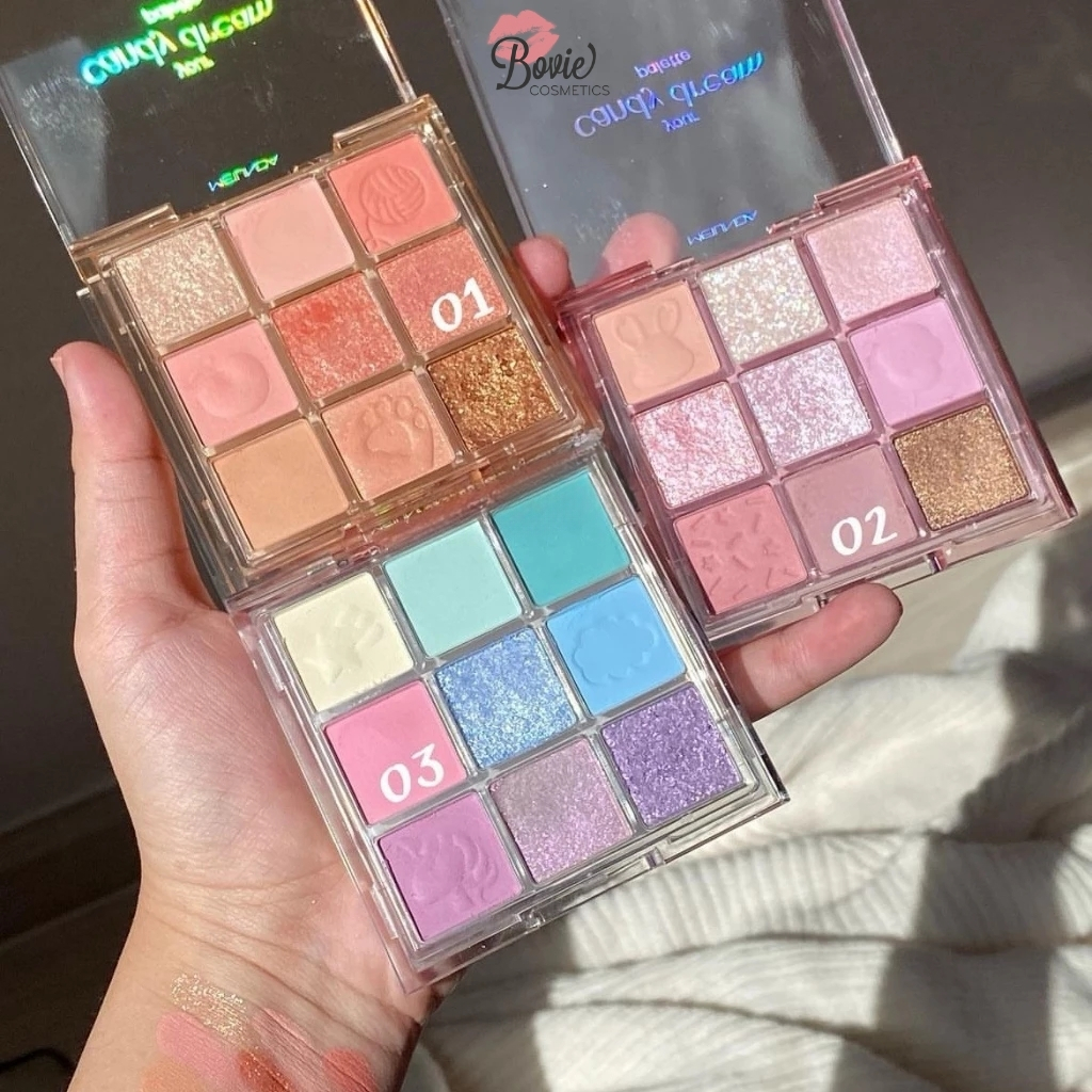 [MEILINDA] Bảng Mắt MEILINDA Your Candy Dream 9 Ô Kẹo Ngọt Nhũ Lì Vỏ Trong Thái Lan 5.4g MC3126