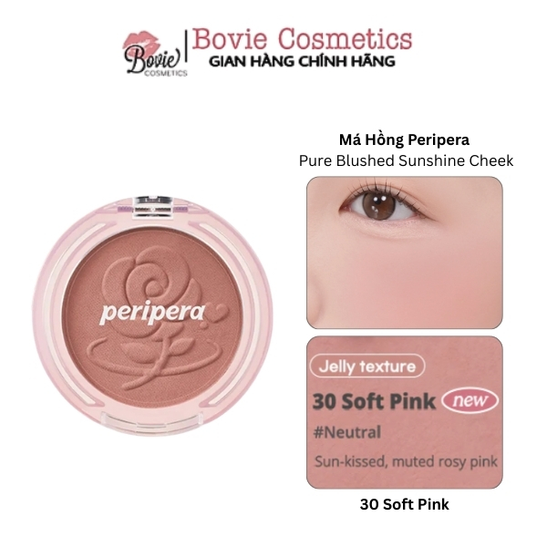 Phấn Má hồng Peripera Pure Blushed Sunshine Cheek 4.2g