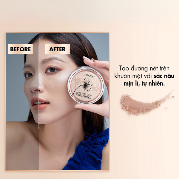 Phấn Bắt Sáng Độ Bám Cao, Lâu Trôi Catrice More Than Glow Highlighter 59g