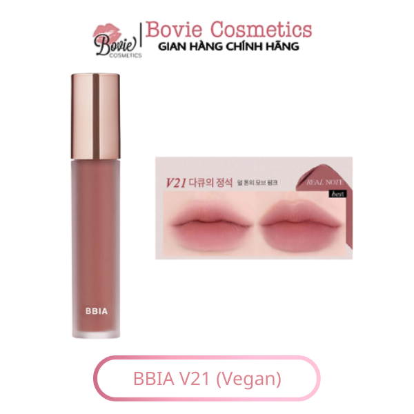 (Vegan - 2023) Son kem lì Bbia Last Velvet Lip Tint Version 8 Full màu