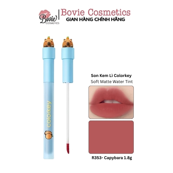 Son Kem Lì Siêu Mịn Colorkey Soft Matte Water Tint Capybara Edition