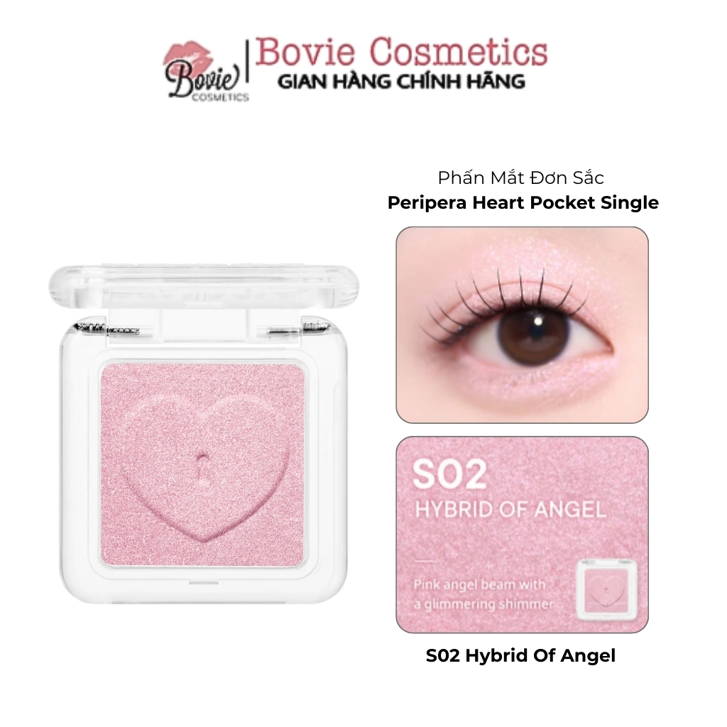 [PERIPERA] Phấn Mắt Đơn Tiện Lợi PERIPERA Heart Pocket Single