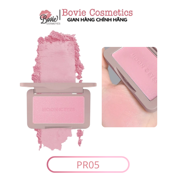 Phấn má hồng Moon Eyes / MoonEyes Color dạng bột mịn tạo khối trang điểm tự nhiên lâu trôi