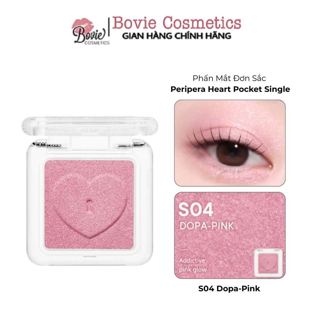 [PERIPERA] Phấn Mắt Đơn Tiện Lợi PERIPERA Heart Pocket Single