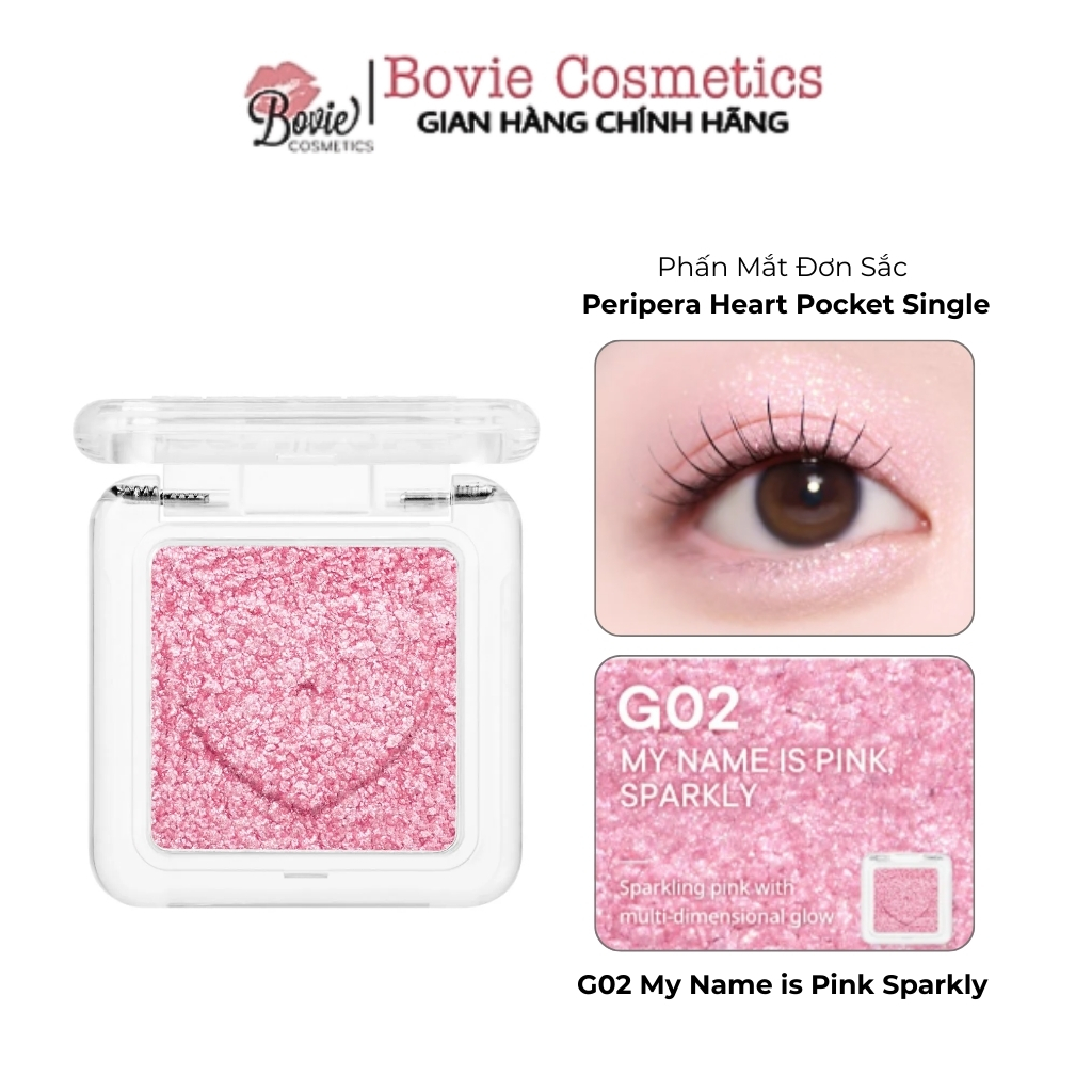 [PERIPERA] Phấn Mắt Đơn Tiện Lợi PERIPERA Heart Pocket Single