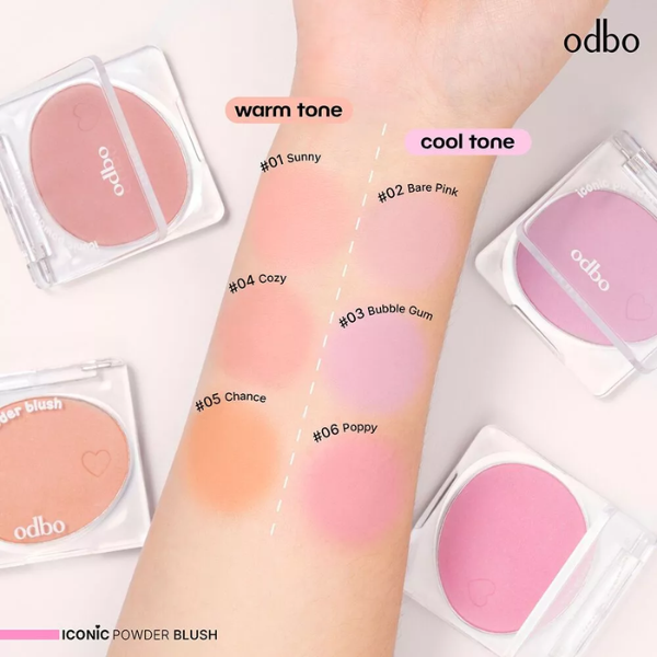 Phấn má hồng Odbo Iconic Powder Blush 4.2g OD1325