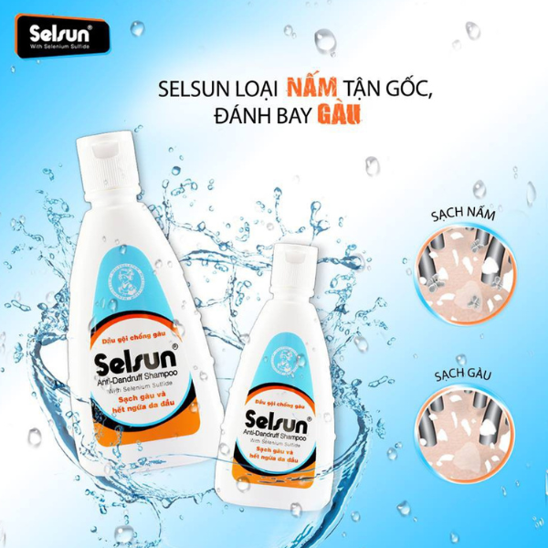 Dầu gội chống gàu Selsun Anti-Dandruff Shampoo Rohto sạch gàu và hết ngứa da đầu