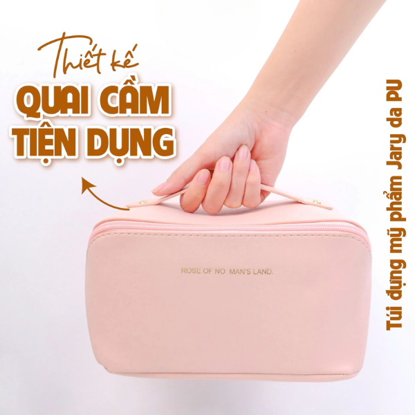 Túi Đựng Mỹ Phẩm Jary da PU Cao Cấp Tiện Lợi Khi Đi Du Lịch