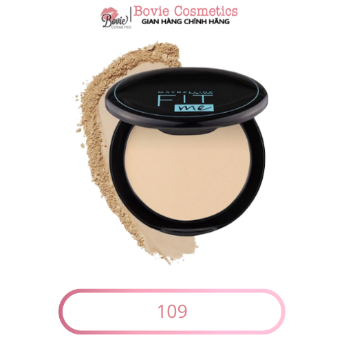 Phấn Phủ Dạng Nén Che Phủ Hoàn Hảo, Kiềm Dầu Hiệu Quả Maybelline Fit Me Matte Poreless Powder SPF32 /PA+++ 6g - Hộp Tròn