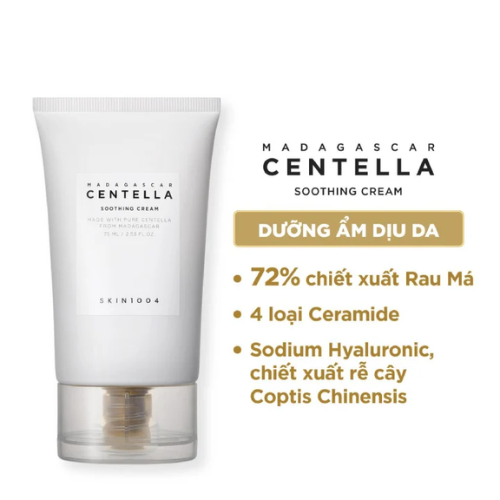 Kem Dưỡng Làm Dịu Da Chiết Xuất Rau Má Skin1004 Madagascar Centella Soothing Cream