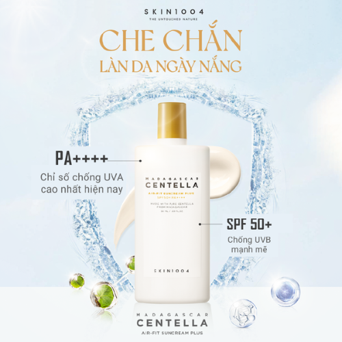 Kem Chống Nắng Cho Da Nhạy Cảm Skin1004 Madagascar Centella Air-Fit Suncream Plus Spf50+ Pa++++