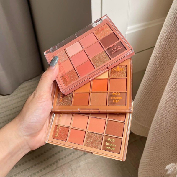 Bảng phấn mắt 12 ô Odbo Multi Look Eye Palette OD2012 gồm ánh nhũ và lì