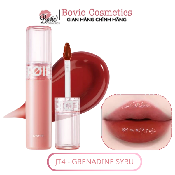 Son Tint Bóng Thuần Chay, Ẩm Mọng, Bền Màu FOIF Juicy Fit Tint