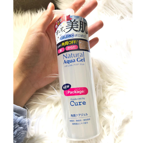 Tẩy da chết Cure Natural Aqua Gel Dưỡng Da Trắng Sáng Dịu Nhẹ Nhật Bản