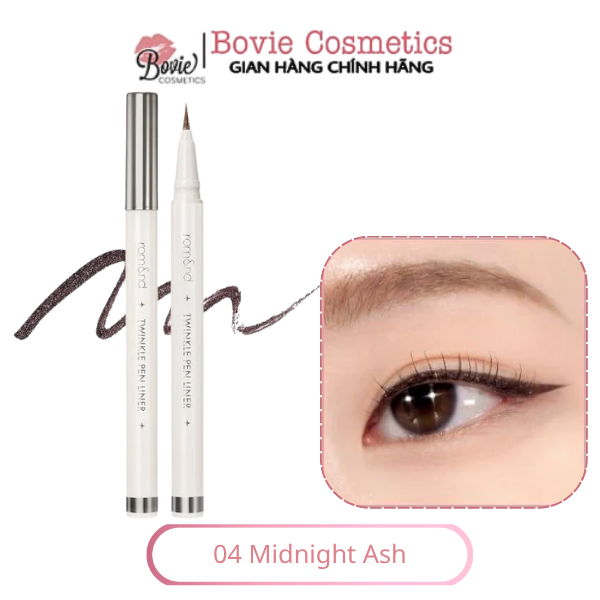 Bút Nhũ Mắt Dạng Gel, Kẻ Bọng Mắt Ánh Nhũ Lấp Lánh, Lâu Trôi Romand Twinkle Pen Liner