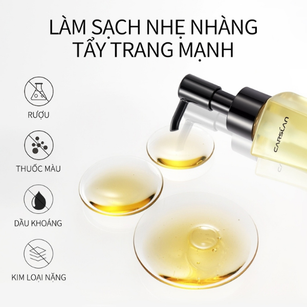 Dầu tẩy trang Carslan Không gây mụn Làm sạch sâu Thoáng Mềm da 120ml