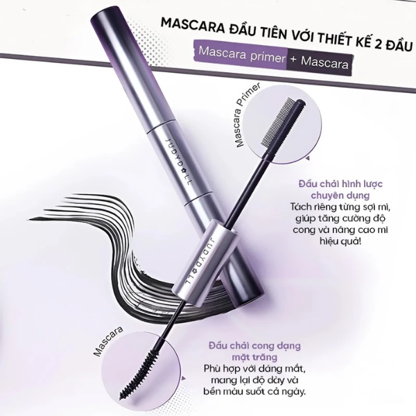 Chuốt Mi Hai Đầu Judydoll Volume & Curling Mascara Duo
